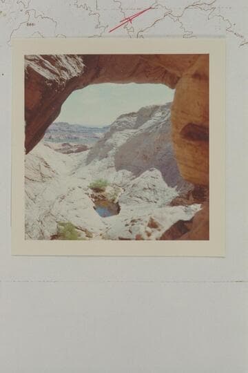 Down under bridge in tributary of Hall Creek near Baker Ranch