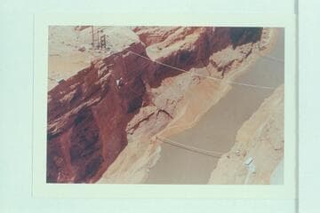 Bridge site at Glen Canyon Dam Site