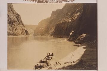 Two of the boats of the LaRue junket.  Down to Glen Canyon Dam Site, Mile 4 1/2