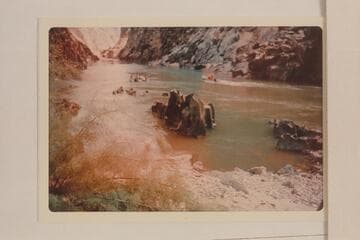 Up river from right bank at head of Requiem Rapid
