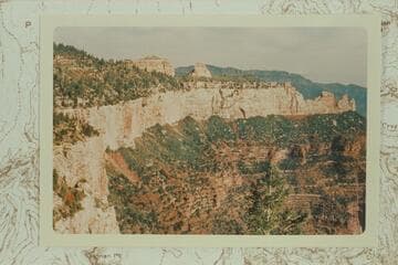 Tritle Peak across head bay of Kwagunt. From top of Coconino descent to Pt. Atoka route