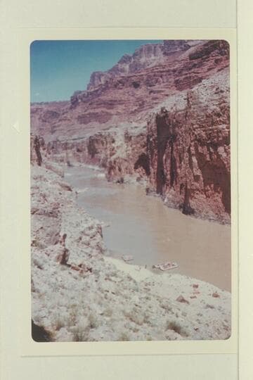 Upstream from near area where the Dead Man lies above Paradise Canyon