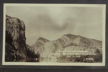 Green River Investigation:  Downstream 1/4 mile above Sheep Creek