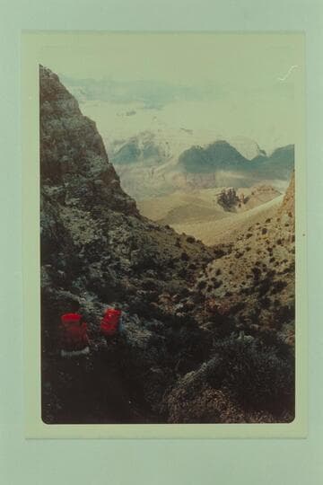 Descending through Redwall at tributary to Cardenas Creek