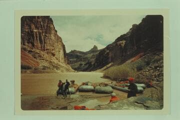 Hatch fleet of boloneys above Hance Rapid