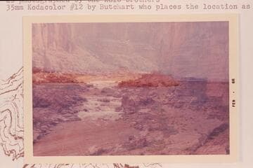 The Cataracts of the Little Colorado, as photographed by the Kolb brothers.  Butchart places the location as Mile 8