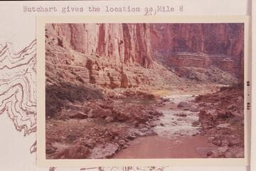 The Cataracts of the Little Colorado, as photographed by the Kolb brothers.  Butchart gives the location as Mile 8