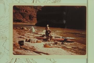 Les Jones and Ulrich Martins preparing for departure from Paria Riffle
