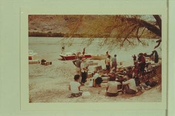 Preparations at Lees Ferry prior to departure