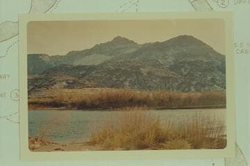 The wind-blown sand with snow. Buzzards High Line Trail from Lees Ferry