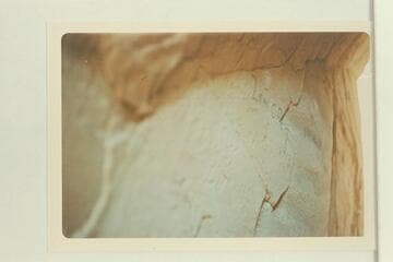 Inscription in crack of boulder under leg of Rainbow Bridge reading: "Zane Grey 1913"