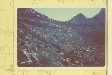 Route to saddle south of Newton Butte