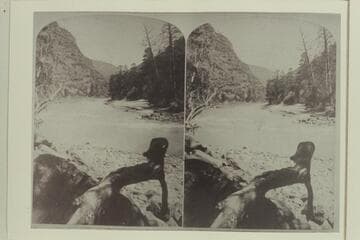 From a stereo: No. 240: "Views on the Green River," Red Canon Series. This canon is 25 2/3 miles long and from 1,800 to 2,500 ft. deep. Low Water