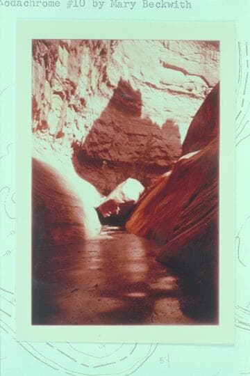 Lake Powell backed into Crevice Canyon or Lake Powell as it buries Hidden Passage
