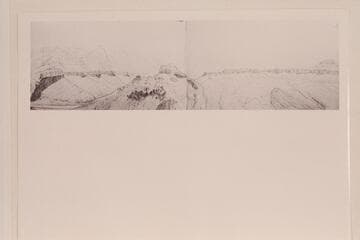 Mouth of Chuar outlet looking southeast; South side of Chuar Valley. Sketch probably by B. L. Young