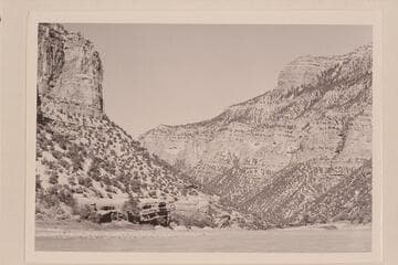 Harpers Corner from near Sage Creek; Whirlpool Canyon. Green River