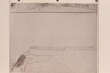 Ridge south of Lava Canon. Copy of original sketch by B. L. Young