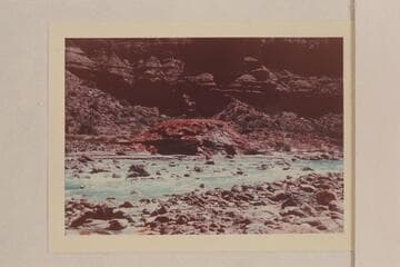 Sipapu in the Little Colorado. Estimated height of mound: 25 feet