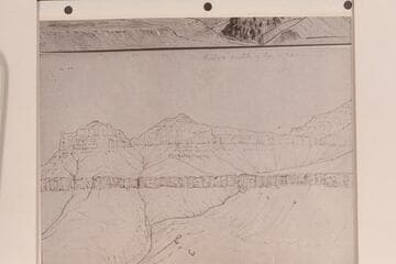 Ridge south of Lava Canon. Copy of original sketch by B. L. Young