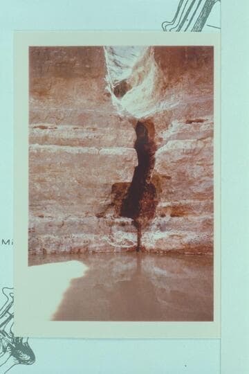 Plunge pool at mouth of Tiger Wash. Head of boulder fan at 27 Mile Rapid. Mile 26.7