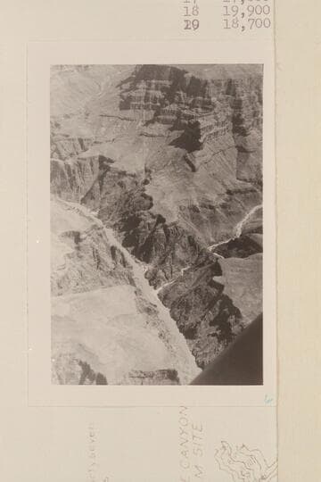 Up to Bridge Canyo and the un-named canyon at Mile 234.2. The side canyon at Gneiss Canyon right bank, is lower left