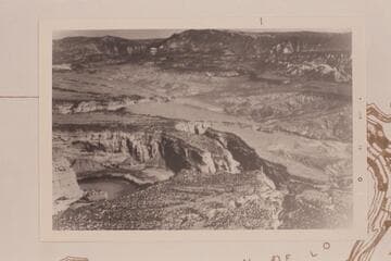 Steamboat Rock at lower left margin.  Pats Hole to right of it.  Pool Creek lower center.  Sand Canyon middle left