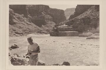 The lower end of the rapid at Mile 24.5. Joe Eisaman with the camera