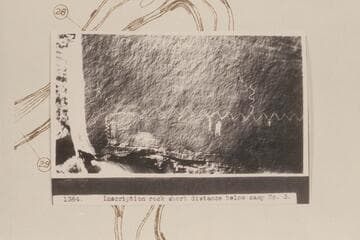 Inscription rock, Mile 22.8. Short distance below Camp No. 3