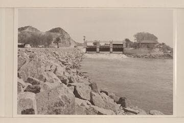 Laguna Dam; first major project of the U. S. Bureau of Reclamation. Completed in 1909
