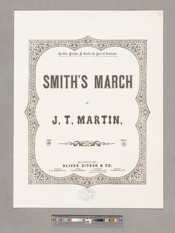 Smith's march / by J. T. [i.e. T.J.] Martin