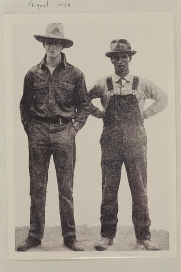 Robert Weatherhead and Christopher McGregory. Eddy crew, 1927