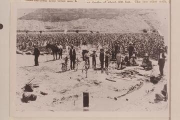 Artesian well at Bluff; drilled in 1909. Depth of well 750 ft. Dia. casing 6 inches. About 200 acres could be served by the well