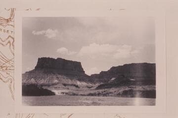 Up from about Mile 33 to The Castle as named by the Brown-Stanton party. EleVation 5338 ft. Near Steer Mesa