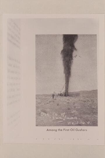 The first well (crossing No. 1) was drilled during 1907-1908 and oil was struck on 1908, Mar. 04. Oil was struck at a depth of 225 ft. A gusher came through, throwing the oil 75 ft. above the derrick floor