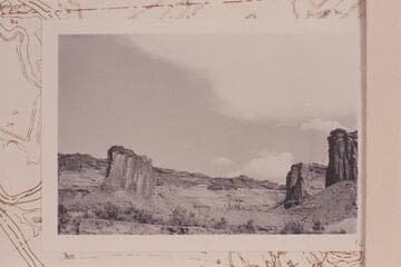 Labyrinth Canyon between Mineral Canyon and Horsethief Canyon. The point at left is similar to that in McCormick photo No. 6