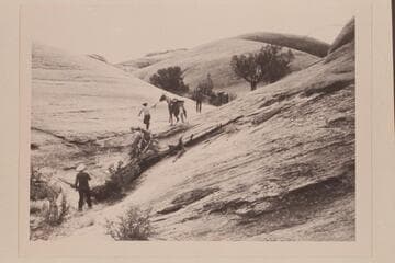 Slickrock trail to west of Nasja Creek