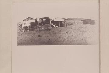 Arthur H. Spencer's camp at the oil field. Mexican Hat