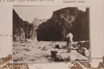 Dubendorff lining boat at Monument Creek Rapid