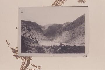 Northeast up Canyon of Lodore at Mile 238.6 right bank, above Camp No. 10