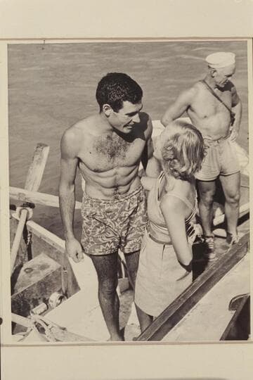 Garth Marston; Shirley Marston; Moulty Fulmer. End of 1948 run