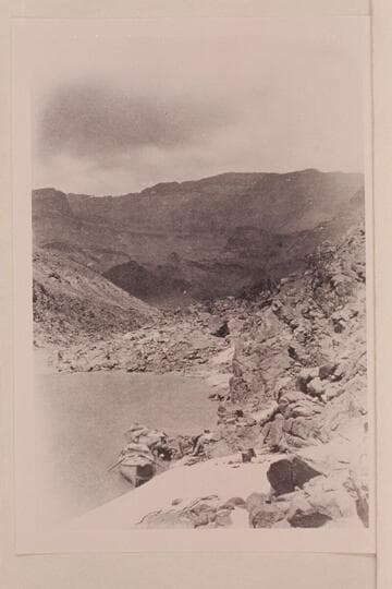 [from half a stereo] "Views on the Colorado River," Grand Canon Series.  No. 207:  Unconformable Rocks.  The view is downstream from Mile 107 1/2