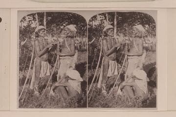 [print from a stereo] Moapa Paiute.  Five and three equal eight