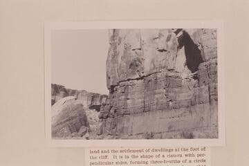 Granaries at lower end of Valentine Bottom. Mile 24.6, right bank. Stillwater Canyon. These granaries were photographed by McCormick in 1902, Apr