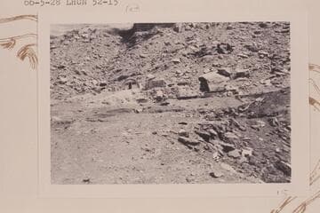 Uranium workings at Mile 52 left bank; Labyrinth Canyon