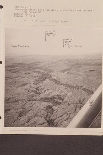 Down Nasja Creek to its junction with Junction Creek and the San Juan River