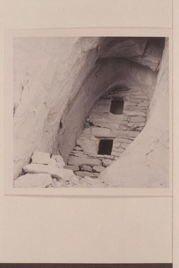 Small ruin in Surprise Valley above the trail crossing. Marked: JW/8 15 09/AW