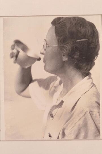 Millie Baker.  Mildred Baker, amateur ornithologist with 1940 Grand Canyon traverse