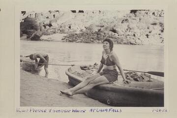 Elgin Pierce and Georgie White. Head of Vulcan Rapids