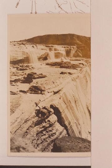 Upper part of Grand Falls of the Little Colorado  [on photo reverse:  Middle Part of Grand Falls]