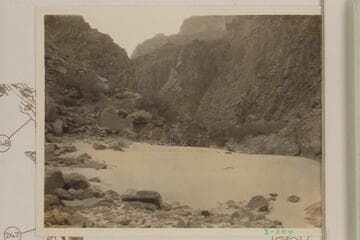 Up Spencer Canyon from its mouth- the camp of the Dusty Dozen